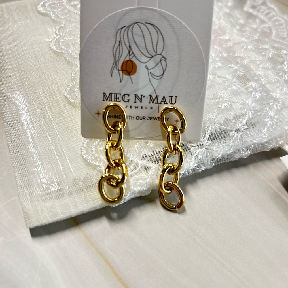 Gold Chain Earrings